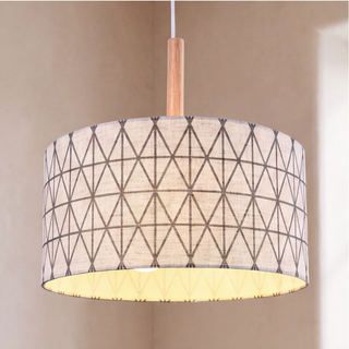 Calira diamond-pattern linen detail