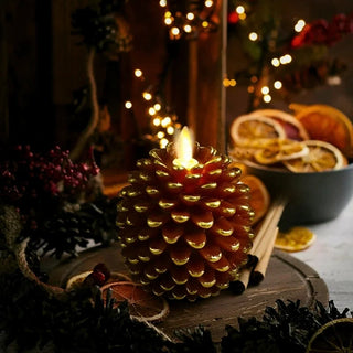 Pinveth | Wax-Shell Pinecone LED Candles