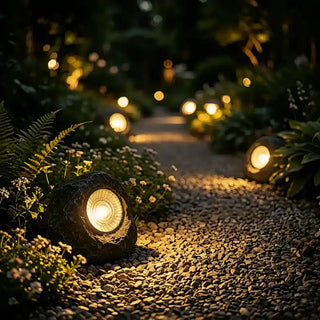 Rockvyn | Stone-Effect Resin Solar Spotlight