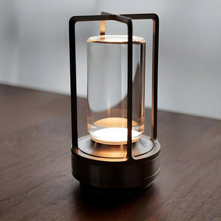 Cristeli | Caged Crystal-Glass Rechargeable Table Lamp