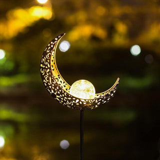 Cresvyn | Metal and Plastic Crescent Solar Stake Light