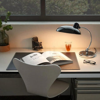 Domeli | Metal Dome Table Lamp with Curved Arm