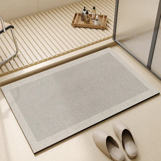 Soreva | Low-Profile Fleece Bathroom Mat with Rubber Backing