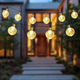Festavo | Solar String Lights with Spherical Bulbs