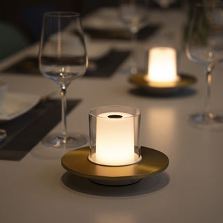 Gestveth | Rechargeable Candle-Style Lamp with Steel Base