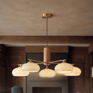 Persa chandelier elliptical profile from below